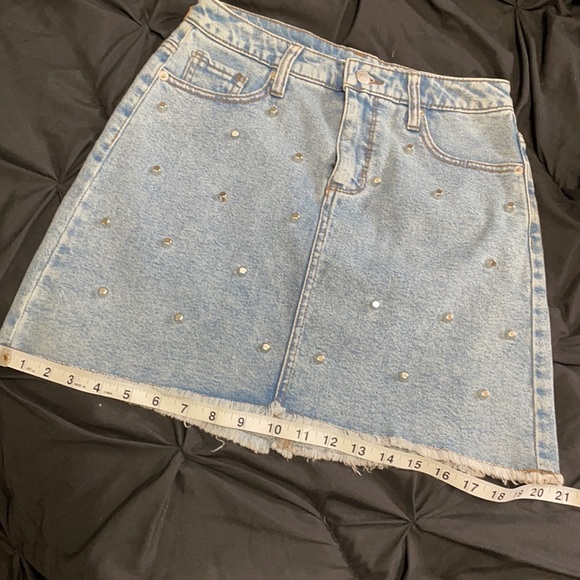 Studded Denim Skirt - Picture 5 of 5